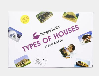 Hungry Brain Types of Houses Flash Cards